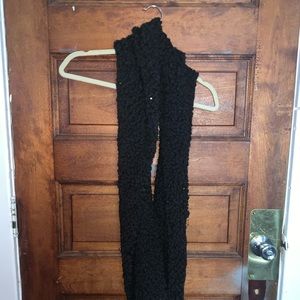 sparkly black circle scarf